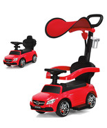 Costway 3 in 1 Ride on Push Car Mercedes Benz Toddler Stroller Sliding C... - £112.76 GBP