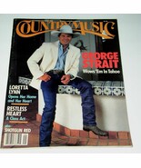 George Strait Country Music Magazine Vintage 1988 Loretta Lynn Restless ... - $14.99