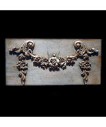 Flowers small  Decorative Wall Relief Sculpture Plaque - $44.55