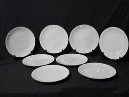 Vintage CROWN BAVARIA 10.5&quot; Dinner Plate ELEGANCE Platinum Trim - Set Of 8 - $636.80 MXN