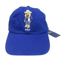 Polo Ralph Lauren Cowboy Bear Blue Baseball Hat Cap One Size Adjustable NEW - £38.63 GBP