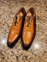 MENS Carrucci Barron Oxford COGNAC Leather Ombre shoes SZ 11.0 EURO 44 - £70.26 GBP