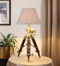 Nautical Decor Royal Marine Tripod Table Lamp Industrial Lamps (Shade Not Includ - £108.85 GBP