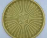 Vtg Tupperware #808 Yellow Servalier 6.25&quot; Round Storage Lid Canister - £7.78 GBP
