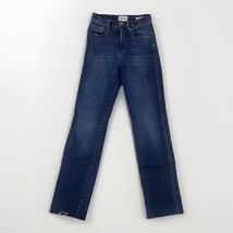 FRAME Le Sylvie Jeans Women’s 26 Slender Straight Raw Hem Medium Wash - $59.39