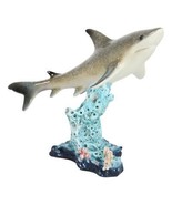 Nautical Marine Wildlife Great White Shark Swimming Over Sea Coral Reef ... - $552.13 MXN