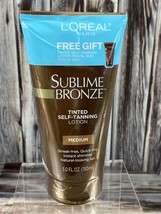 L&#39;Oreal Sublime Bronze Tinted Self-Tanning Lotion Medium 5 fl oz w/ Travel Size - £23.19 GBP