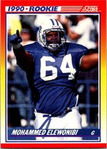 1990 Score Mohammed Elewonibi #303 Washington Commanders ROOKIE RC - $1.77