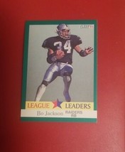 1991 Fleer Football League Leaders Bo Jackson Los Angeles Raiders #416  - £1.56 GBP