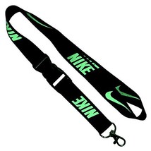 Neon Green Nike Lanyard Keychain ID Badge Holder Quick release Buckle - £7.46 GBP