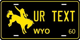 Wyoming 1960 License Plate Personalized Custom Auto Bike Motorcycle Mope... - £8.70 GBP+