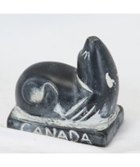 Canada Snow Seal Art Sculpture Figurine 3 1/4&quot; L  x  2&quot; W  x  3 1/2&quot; H - $297.83 MXN