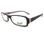 Persol Eyeglasses Frames 2859-V 786 Black Clear Pink Rectangular 51-16-135 - £36.76 GBP