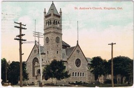 Postcard St Andrews Church Kingston Ontario - £3.10 GBP