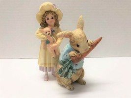 Jan Hagara EASTER The Make Believe Series Emily with Peter Rabbit Figurine - £18.51 GBP