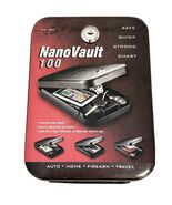 GunVault NanoVault NV100 Small Arms Safe Auto Home Travel W/ Key &amp; Cable... - €24,62 EUR
