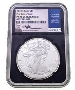 2018-S $1 Amerikanischer Silber Adler NGC PF70 Ultra Cameo Fdoi Mercanti... - €225,32 EUR
