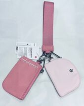 SAME DAY SHIP LULULEMON Dual Pouch Wristlet~Pink Frosting/ Blissful Pink... - $144.87 CAD