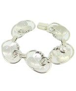 Hand Wrought Sterling Silver Leaf Bracelet (#J4073) - €193,49 EUR
