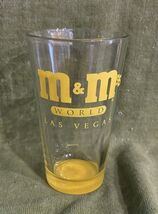 M&amp;M's World Las Vegas Yellow Glass New - $15.30