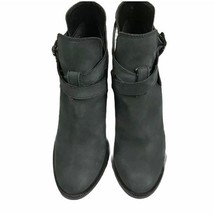 CHRISTIAN DI RICCIO Nubuck Ankle Booties Charcoal Gray Italy Shoe Size 3... - $78.21