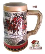 1988 Anheuser Busch Holiday Christmas Beer Stein by Ceramarte vintage Be... - £15.10 GBP