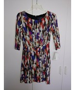 FRENCH CONNECTION LADIES 3/4-SLEEVE 100% VISCOSE RAYON DRESS-NWT-$198 ORIG.-CUTE - $13.85