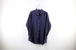 Vtg 90s Ralph Lauren Mens Medium Faded Classic Fit Collared Button Shirt Plaid - £25.87 GBP