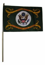12x18 12&quot;x18&quot; Army Retired Still Serving Stick Flag wood staff - £24.04 GBP