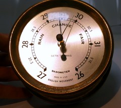 Seth Thomas Seasprite Maritime Barometer E335-001 English Movement - $1,133.10 MXN