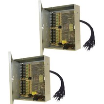 2 X 18Ch Camera 12V Dc 12A Cctv Power Supply Switch Box - £120.73 GBP