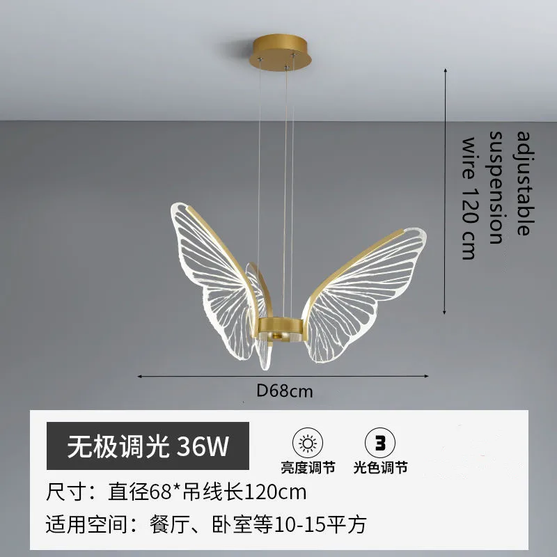 Simple   Living Room LED Pendant Lamp room Kitchen Creative  Transparent Acryli - £145.19 GBP