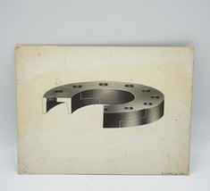 Mi Siècle Stylo Et Encre Dessin Industriel Object Sur Planche 1959 - £104.38 GBP
