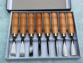 Woodpecker 8 piece Woodcut Knife set, new image 2