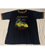 Vandine Machu Picchu Men&#39;s Black T-Shirt Travel 100% Cotton Size M NWOT - $45.63 CAD