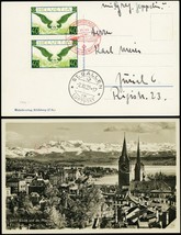 1929 Graf Zeppelin Switzerland to Germany Picture Postcard -- Stuart Katz - $100.00