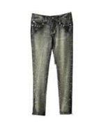 Womens Jeans Black Skinny Jr. Girls Hang Ten Studded Faded Whisked Denim... - $17.82