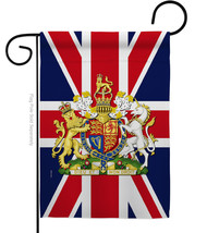 Coat Of Arms United Kingdom Garden Flag Sympathy 13 X18.5 Double-Sided House Ban - £15.66 GBP