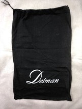 Delman dust bag cover black 14.5 x 9 drawstring  - $14.84