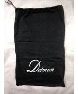 Delman dust bag cover black 14.5 x 9 drawstring  - £11.66 GBP