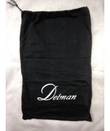 Delman dust bag cover black 14.5 x 9 drawstring  - £11.15 GBP