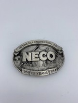 Vintage NECO 25 Year Belt Buckle 1984 Nebraska Engineering Company Siskyou - $29.99