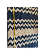 Handmade Crochet Chevron Blanket Blue Cream 81x42 - €59,77 EUR
