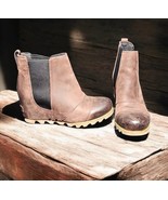 Sorel LEA Wedge Womens Sz 8 Waterproof Ankle Boots Redwood SN NL2704-628 - €78,40 EUR