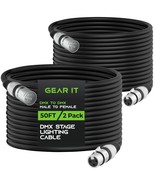 Gearit Dmx To Dmx Stage Lighting Cable (50 Feet, 2-Pack) Dmx Male To, 50Ft - $63.95