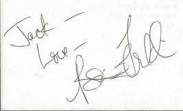 Bonnie Franklin Signed Vintage 3x5 Index Card JSA One Day at a Time - £38.87 GBP
