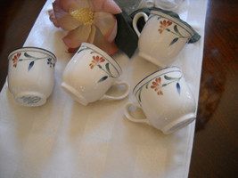* 4 Keltcraft by Noritake Made in Ireland 9200 Shannon Spring Coffee Cups - $25.00