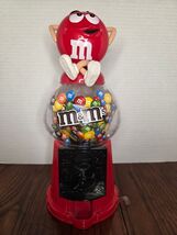 Mars M&amp;M&#39;s Red Guy Candy Dispenser Gum ball Machine Style Collectable - $101.79 MXN