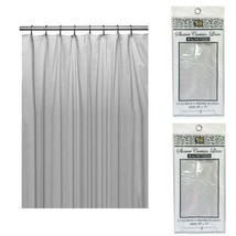 2X Heavy Duty Mildew Free Vinyl Waterproof Shower Curtain Liner With Magnets New - £19.97 GBP