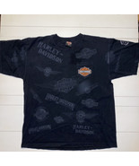 Vintage 2000 Harley Davidson AOP Classic 41 Embroidered T-shirt 2XL All ... - £62.47 GBP